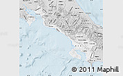 Silver Style Map of Puntarenas