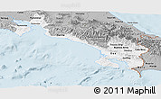 Gray Panoramic Map of Puntarenas