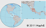 Gray Location Map of Moravia