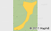 Savanna Style Simple Map of Moravia