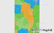 Political Shades Map of Abengourou