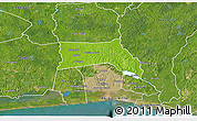 Physical 3D Map of Anyama, satellite outside