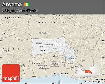 Classic Style Map of Anyama