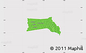 Political Map of Anyama, cropped outside