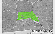 Political Map of Anyama, desaturated