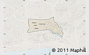 Shaded Relief Map of Anyama, lighten