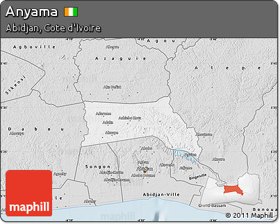 Silver Style Map of Anyama