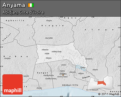 Silver Style Map of Anyama