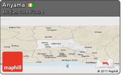 Classic Style Panoramic Map of Anyama