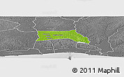 Physical Panoramic Map of Anyama, desaturated