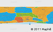 Physical Panoramic Map of Anyama, political outside
