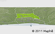 Physical Panoramic Map of Anyama, semi-desaturated