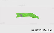 Political Panoramic Map of Anyama, cropped outside