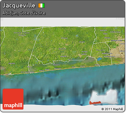 Satellite 3D Map of Jacqueville
