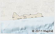 Shaded Relief 3D Map of Jacqueville, lighten