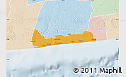 Political Map of Jacqueville, lighten