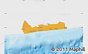 Political Map of Jacqueville, single color outside