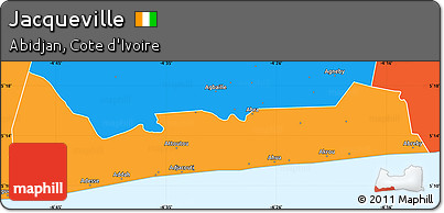 Political Simple Map of Jacqueville