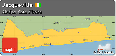 Savanna Style Simple Map of Jacqueville