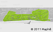 Physical Panoramic Map of Abidjan, lighten, desaturated