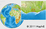 Physical Location Map of Agou
