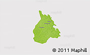 Physical 3D Map of Yakasse-Attobrou, cropped outside