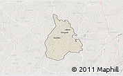 Shaded Relief 3D Map of Yakasse-Attobrou, lighten
