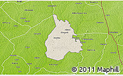 Shaded Relief 3D Map of Yakasse-Attobrou, physical outside