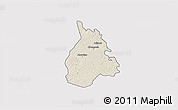Shaded Relief 3D Map of Yakasse-Attobrou, single color outside