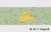 Savanna Style Panoramic Map of Yakasse-Attobrou