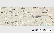 Shaded Relief Panoramic Map of Yakasse-Attobrou