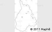 Blank Simple Map of Yakasse-Attobrou, cropped outside