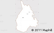 Classic Style Simple Map of Yakasse-Attobrou, cropped outside