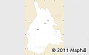 Classic Style Simple Map of Yakasse-Attobrou, single color outside