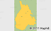 Savanna Style Simple Map of Yakasse-Attobrou, single color outside