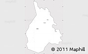Silver Style Simple Map of Yakasse-Attobrou, cropped outside