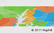 Political Shades Panoramic Map of Beoumi