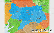 Political Shades 3D Map of Bouake