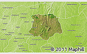 Satellite 3D Map of Brobo, physical outside