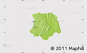 Physical Map of Brobo, cropped outside