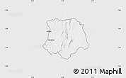 Silver Style Map of Brobo, single color outside