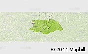 Physical Panoramic Map of Brobo, lighten