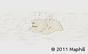 Shaded Relief Panoramic Map of Brobo, lighten