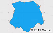 Political Simple Map of Brobo, cropped outside