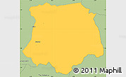 Savanna Style Simple Map of Brobo