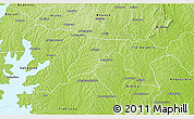 Physical 3D Map of Djebonoua