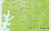 Physical Map of Djebonoua
