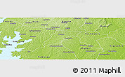 Physical Panoramic Map of Djebonoua