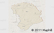 Shaded Relief 3D Map of Bouna, lighten