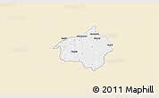 Classic Style 3D Map of Dropo, single color outside